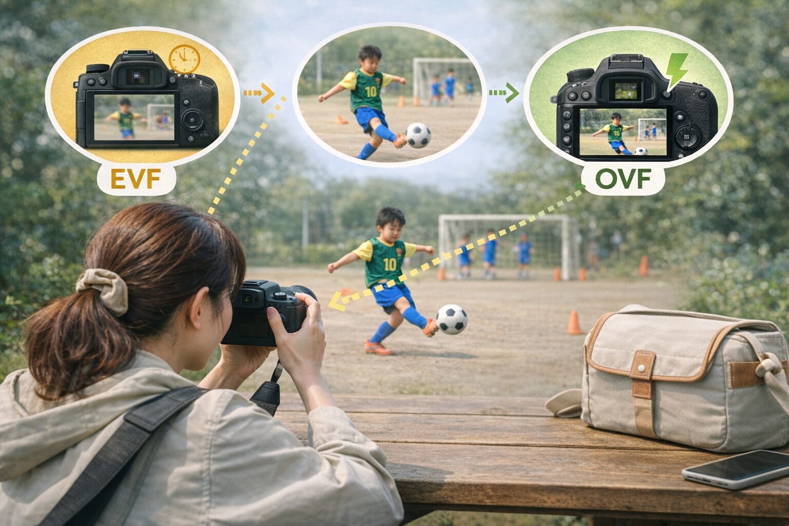 ミラーレスカメラとの違いと一眼レフカメラのメリット