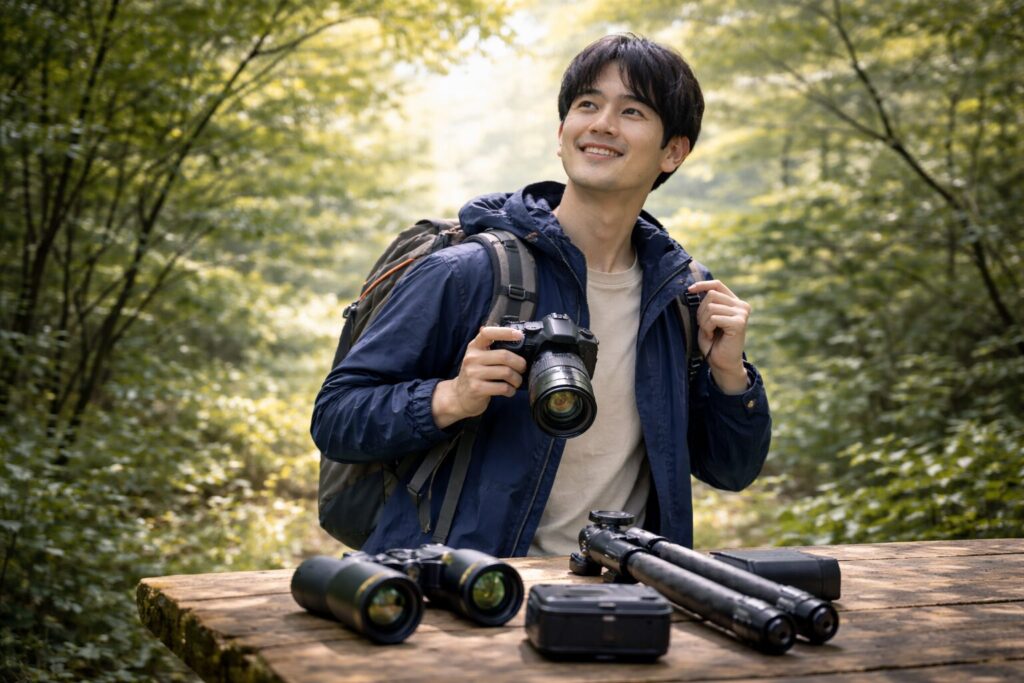 手持ち撮影できる軽い機材を選ぶ