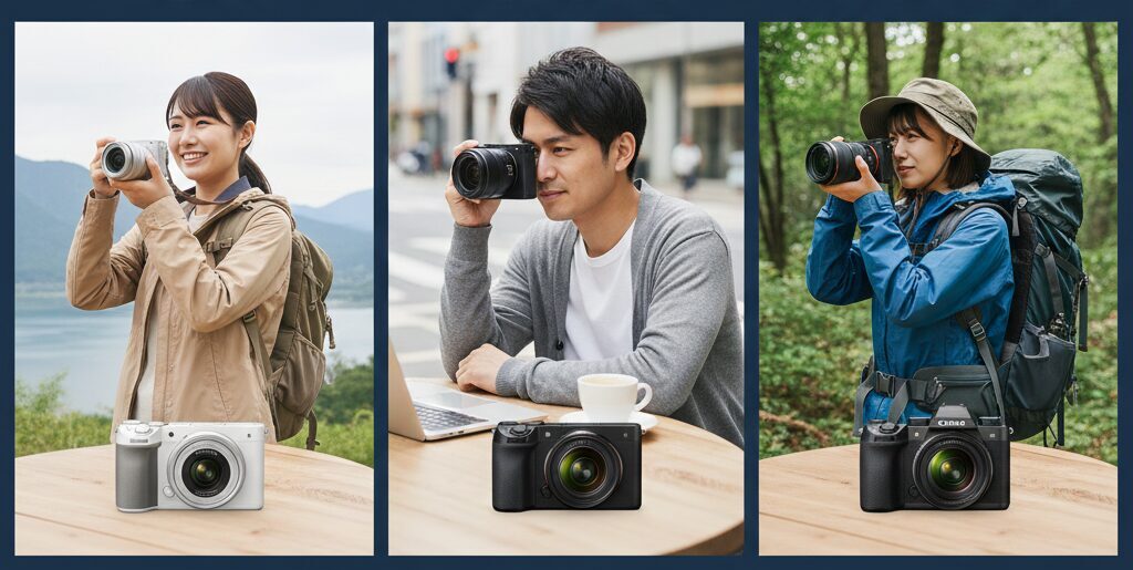 初心者向けミラーレスエントリー機の比較