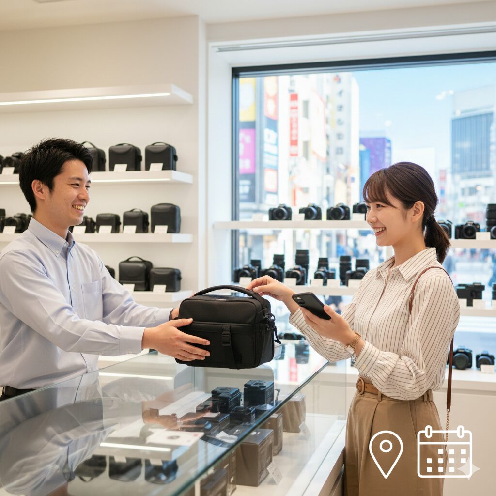 東京や大阪の店舗で当日受け取り可能なサービス