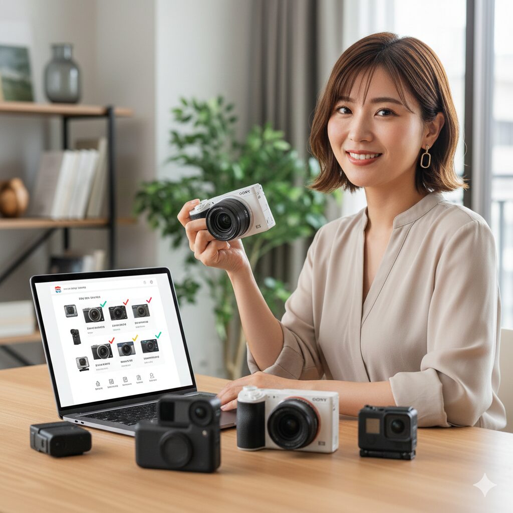 自分に合うVlogカメラのレンタルを見つけよう