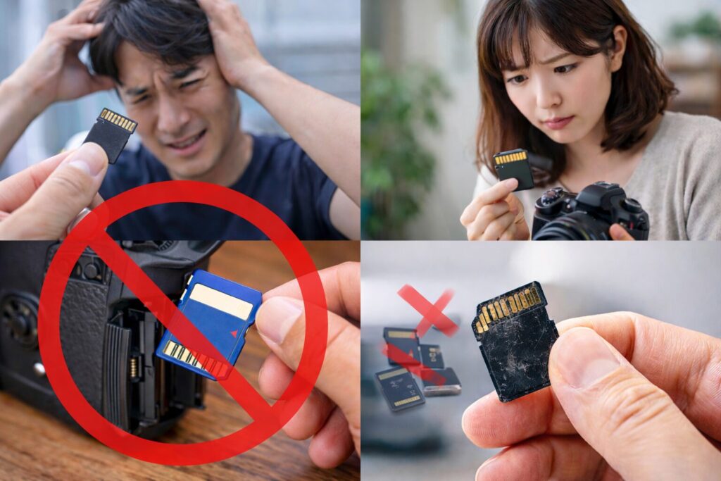 カメラSDカードの使い回しは厳禁