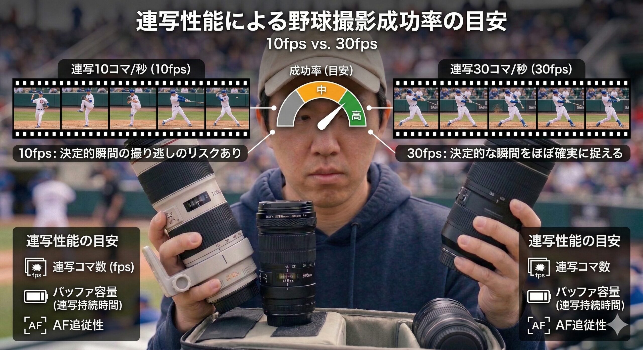 成功率を上げる連写性能の目安