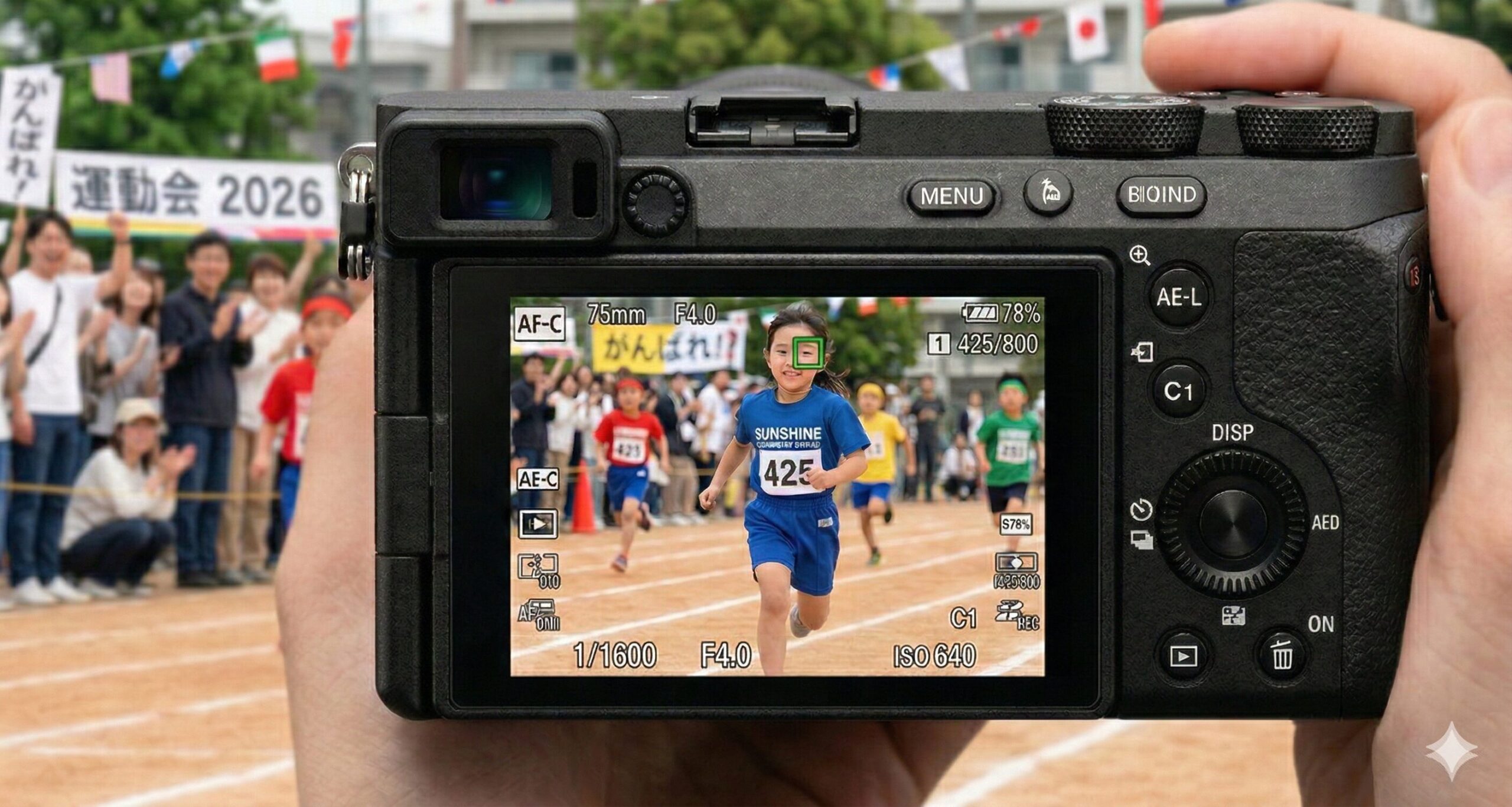 瞳AF機能や人物認識で決定的瞬間を逃さない