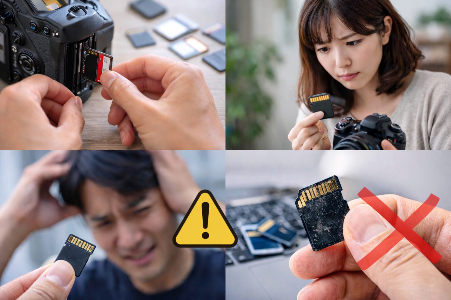 カメラのSDカードを使い回しするのは危険？デメリットと正しい運用